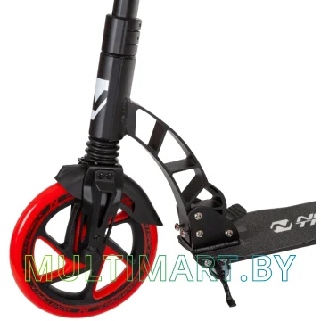 Самокат Novatrack Deft Pro New 230FS.DEFT.BBK22 (черный/красный, 2022) картинка 9